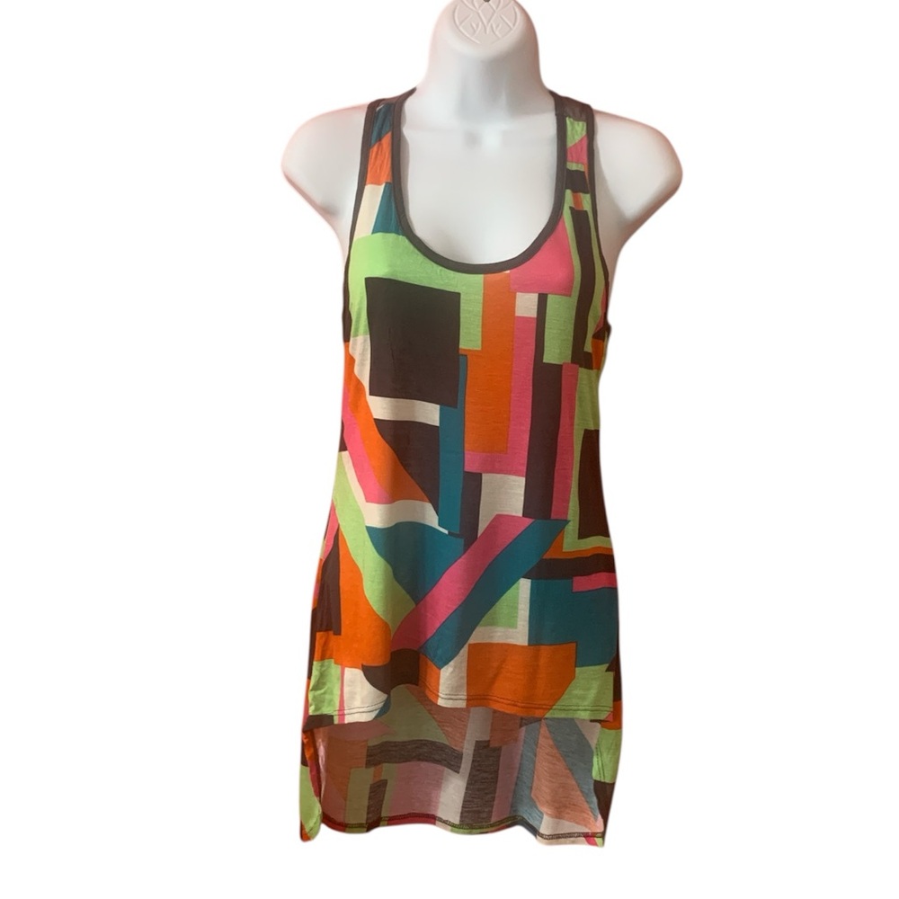 Colorful Geometric Tank Top S